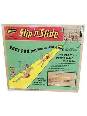 Wham-O 16 ft Slip N Slide Retro Vintage Style Box Water Toy 64801 New/Sealed